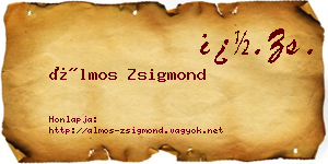 Álmos Zsigmond névjegykártya